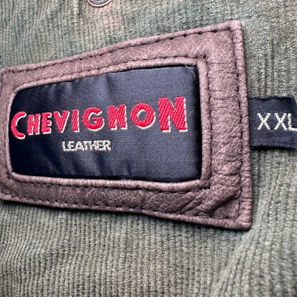 Vintage Chevignon Reversible Quilted Vest XXL Corduroy Hunting 90s‎ Gorpcore